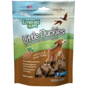 Emerald Pet Little Duckies Dog Treats with Duck and Sweet Potato - 5 oz