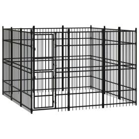 Outdoor Dog Kennel Steel 89.2 ftÃ‚Â²