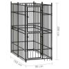 Outdoor Dog Kennel Steel 19.8 ftÃ‚Â²