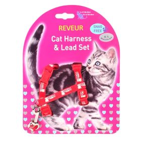 Cat Chest Strap Night Reflective Anti-lost (Color: Red)