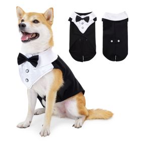 Holiday Wedding Party Dog Clothes (Option: Black-S)