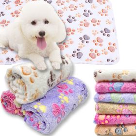 Soft and Fluffy High Quality Pet Blanket Cute Cartoon Pattern Pet Mat Warm and Comfortable Blanket for Cat and Dogs Pet Supplies (Color: Yellow elephant, size: middle puppie76X52cm)