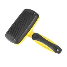 Pet Hair Grooming Remover Pets Dogs Grooming Tools (Type: Grooming Brush, Color: Yellow)