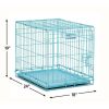 Newly Enhanced MidWest iCrate Folding Metal Dog Crate, Divider Panel, Floor Protecting feet, Leak-Proof Dog Pan , 24L x 18W x 19H