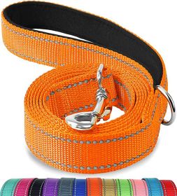 Reflective Dog Pet Hand Holding Rope (Option: Orange-120x25mm)