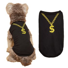 Thin Summer Dog Vest Necklace Dog Pet Clothes (Option: Black-L)