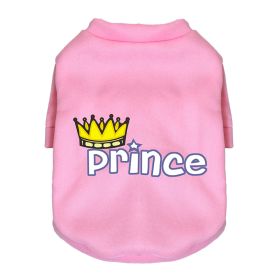 New Dog Pet Clothing Sweater Fleece-lined (Option: Crown Pink-XL)