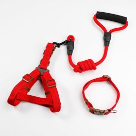 Pet Supplies Dog Chest And Back Integrated Puppy Vest Hand Holding Rope (Option: Hand Holding Rope-L)